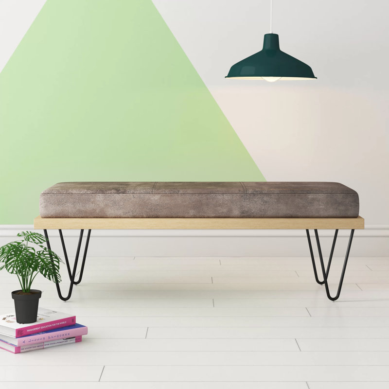 Hashtag Home Soho Upholstered Bench & Reviews Wayfair